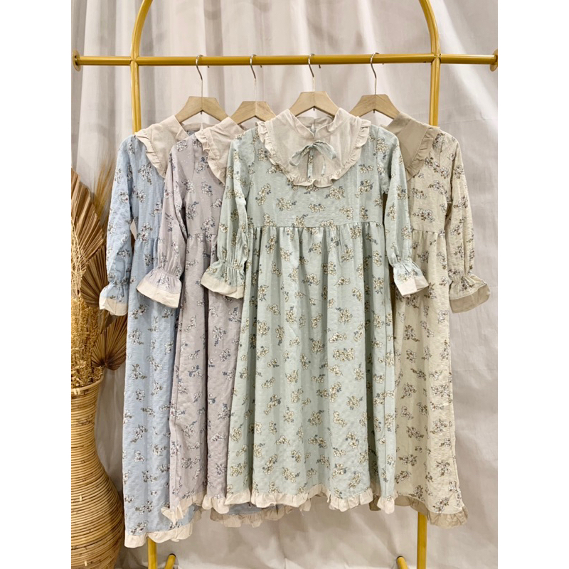 Gamis Bunga Rompi Anak Perempuan