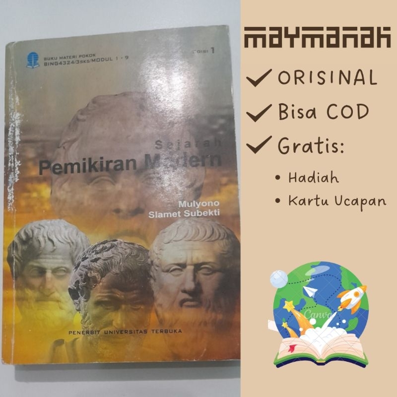 Original - Sejarah Pemikiran Modern karya Mulyono dan Slamet Subekti - Buku Mahasiswa Sastra Indones