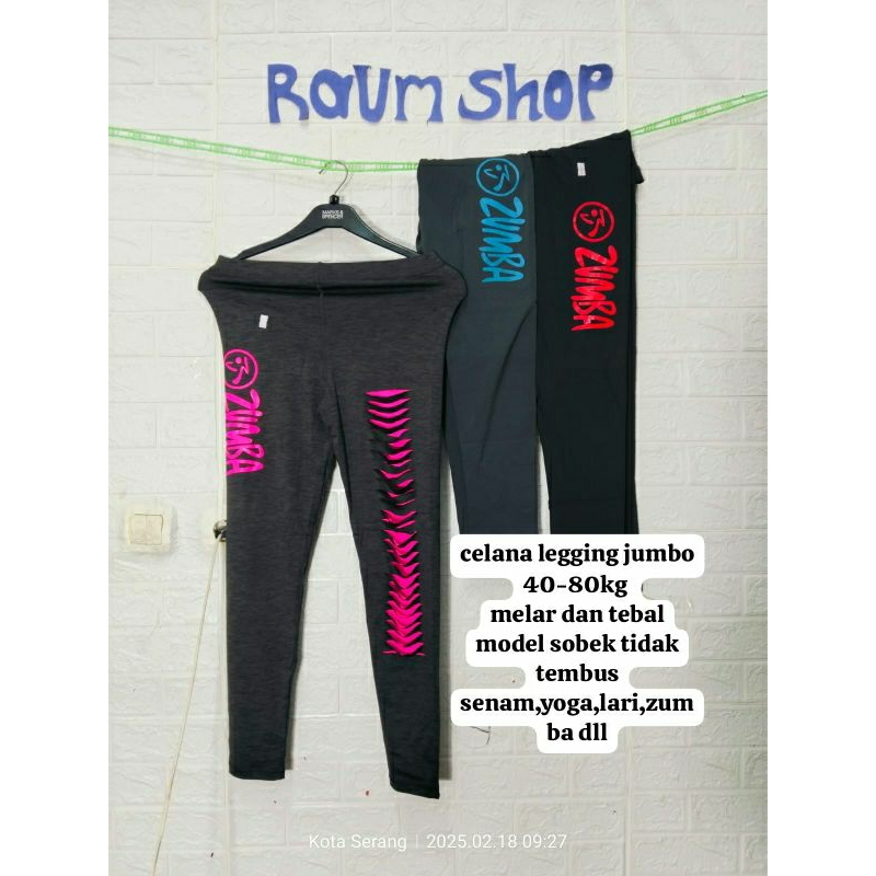 Celana Wanita JUMBO Legging import olahraga zumba senam premium import super melar
