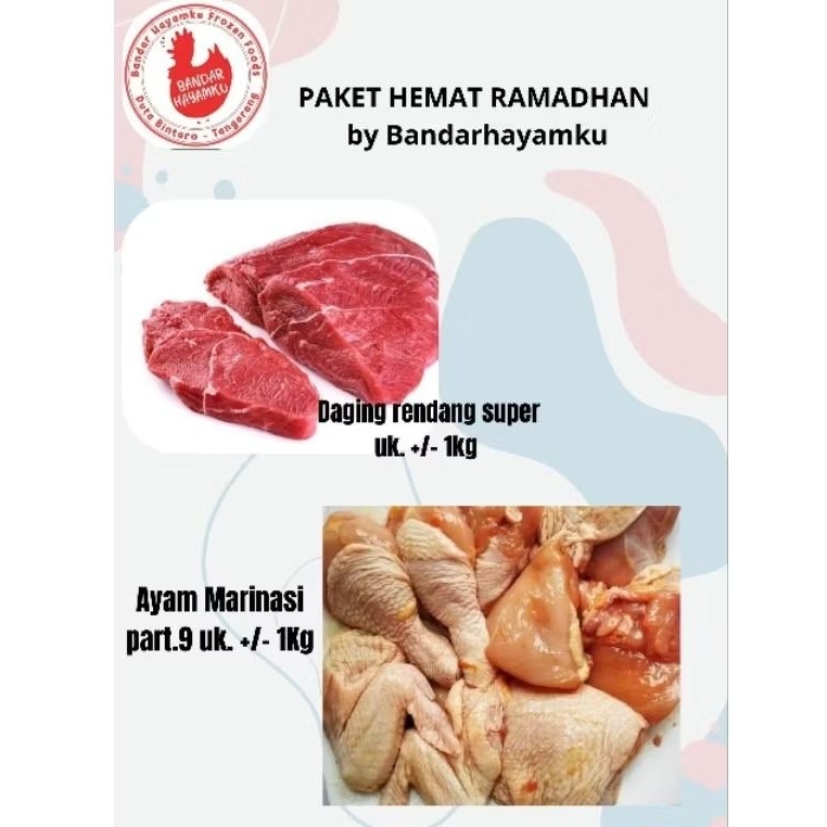 

PAKET HEMAT DAGING & AYAM MARINASI +/- 1KG