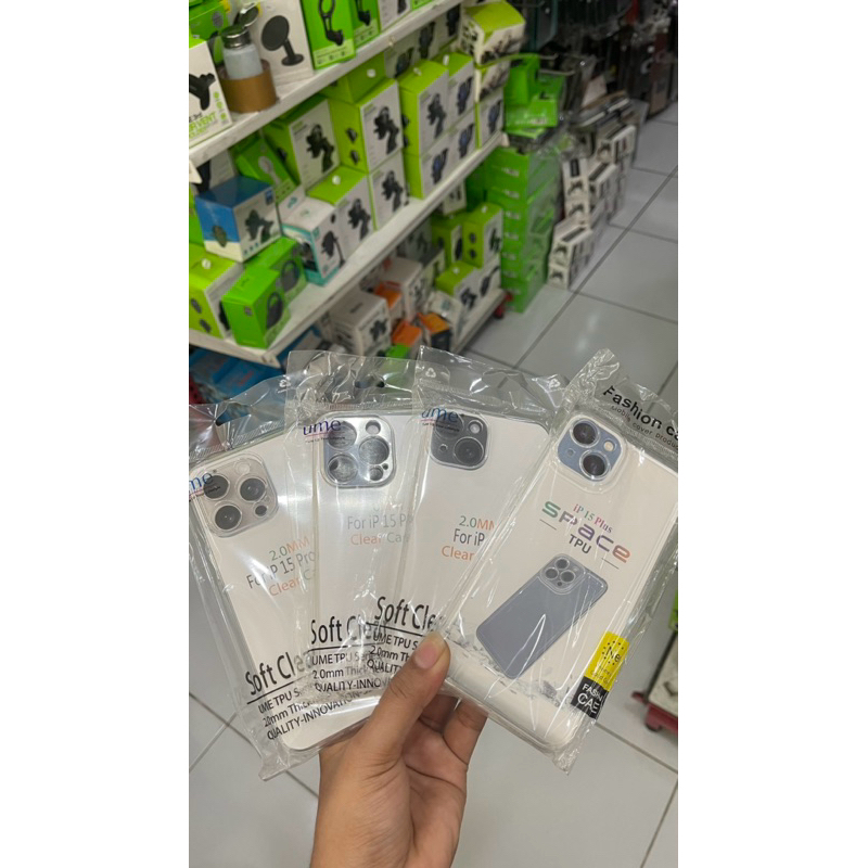 Case iphone 15, iphone 15 pro, iphone 15 promax, iphone 15 plus bahan silikon softcase bening transp