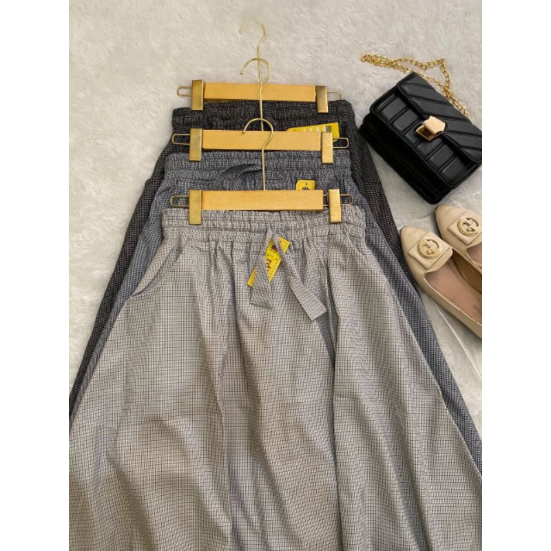 Rok payung kotak kecil bahan katun