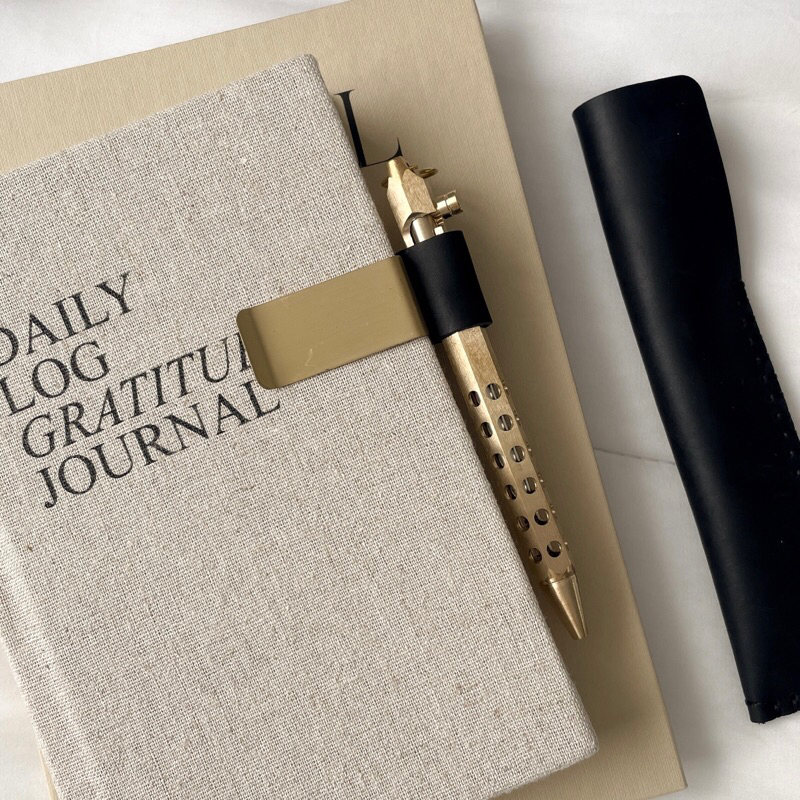 Pen Holder / Tempat Pulpen / Pen Holder Aesthetic / Leather Pen Holder / CLIP PEN HOLDER