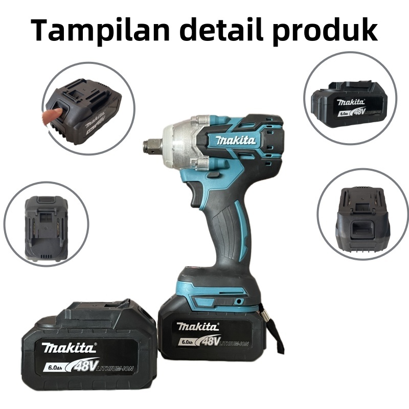 MAKITA Bor Baterai Makita For Lithium Tools Batre Impact Baterai Battery  Cordless Baterai Impact wr