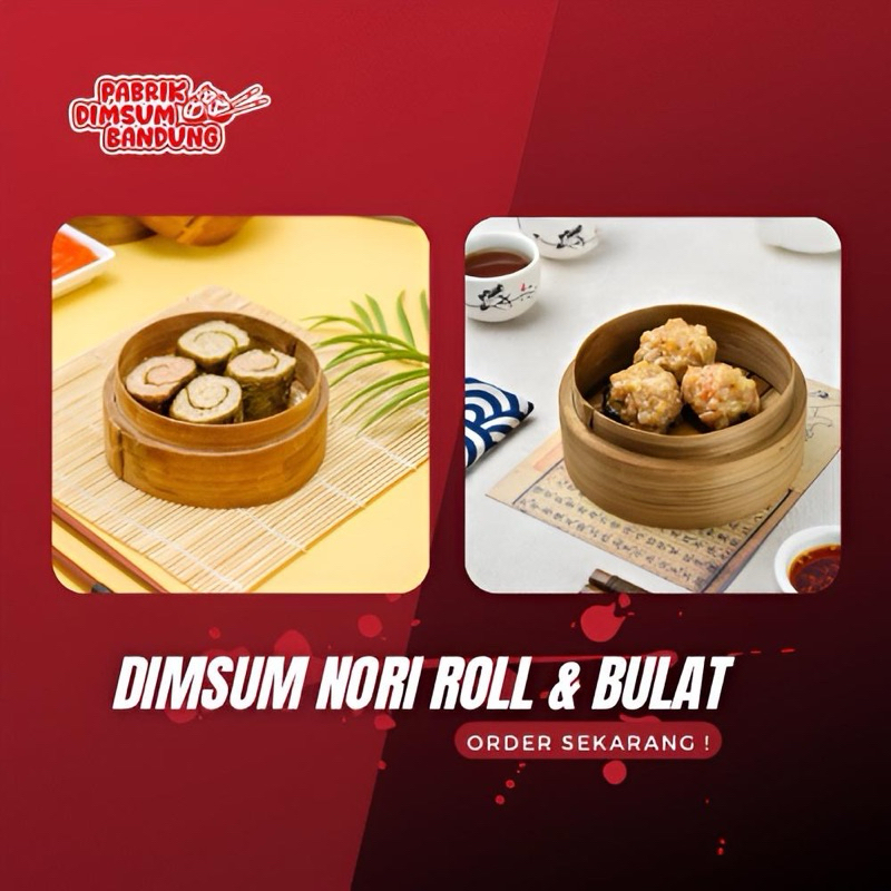 

Dimsum Nori Roll & Bulat Frozen - isi 10 & 25 pcs