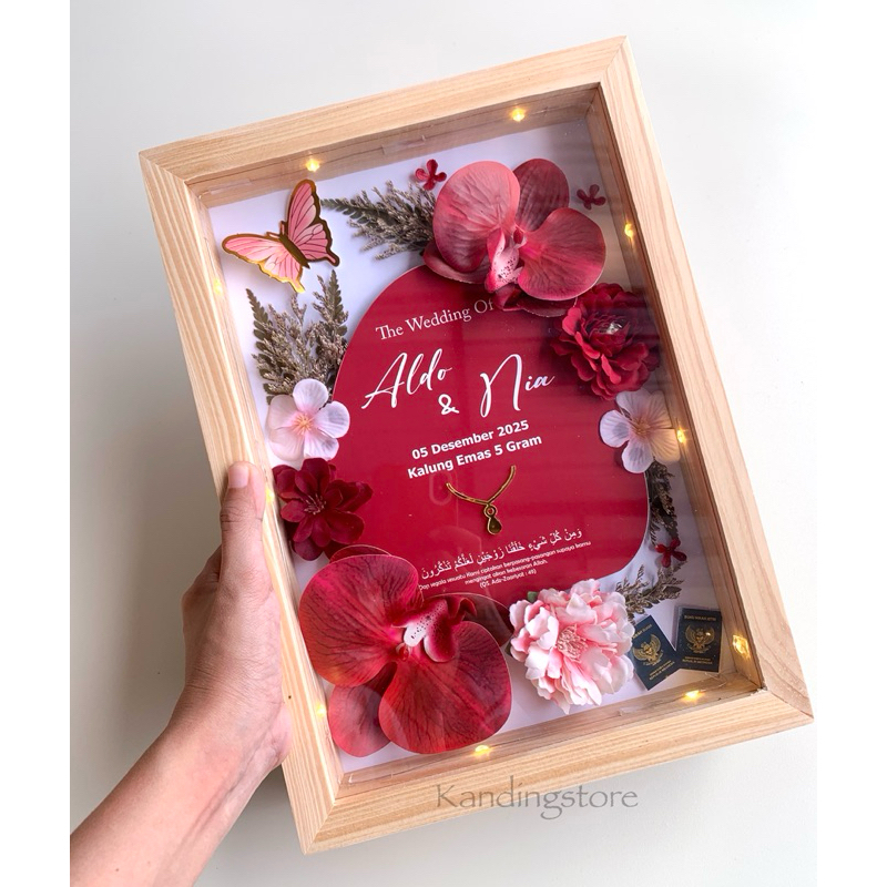 Mahar Pernikahan | Bingkai Mahar | Mahar Pernikahan Akrilik