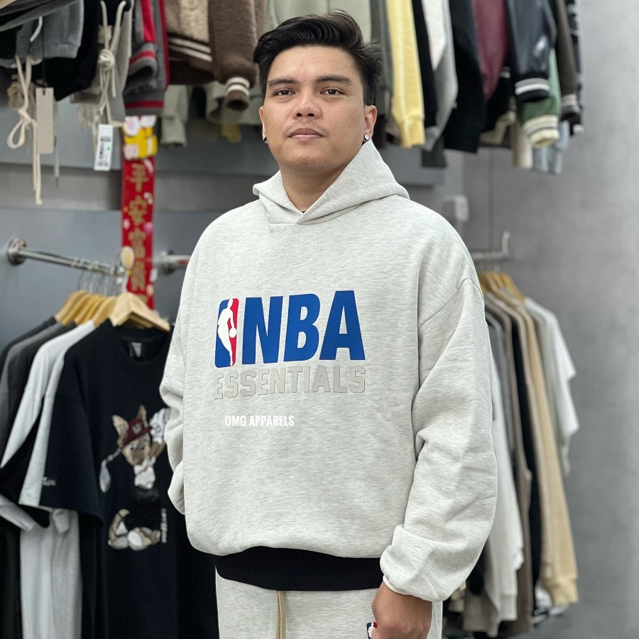 Fear of God Essentials NBA Grey Hoodie