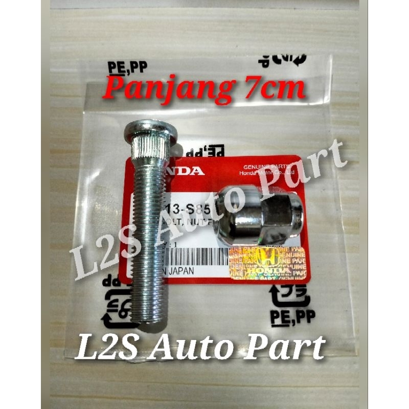 BAUT RODA dan MUR RACING HONDA PANJANG 7CM