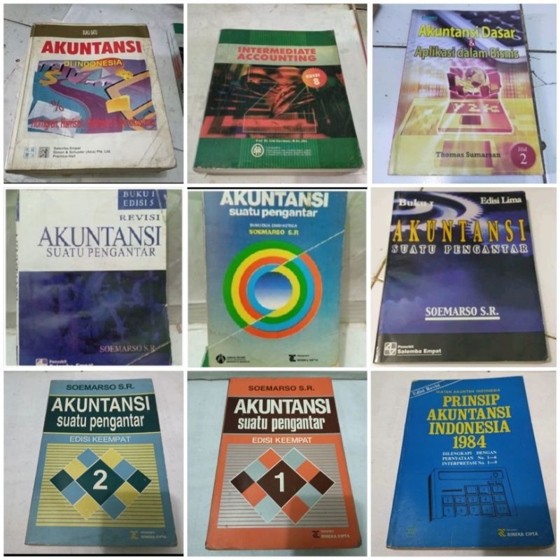 Cabutan revisi akuntansi suatu pengantar buku 1 edisi 5 / Akuntansi di Indonesia/ Intermediate accou