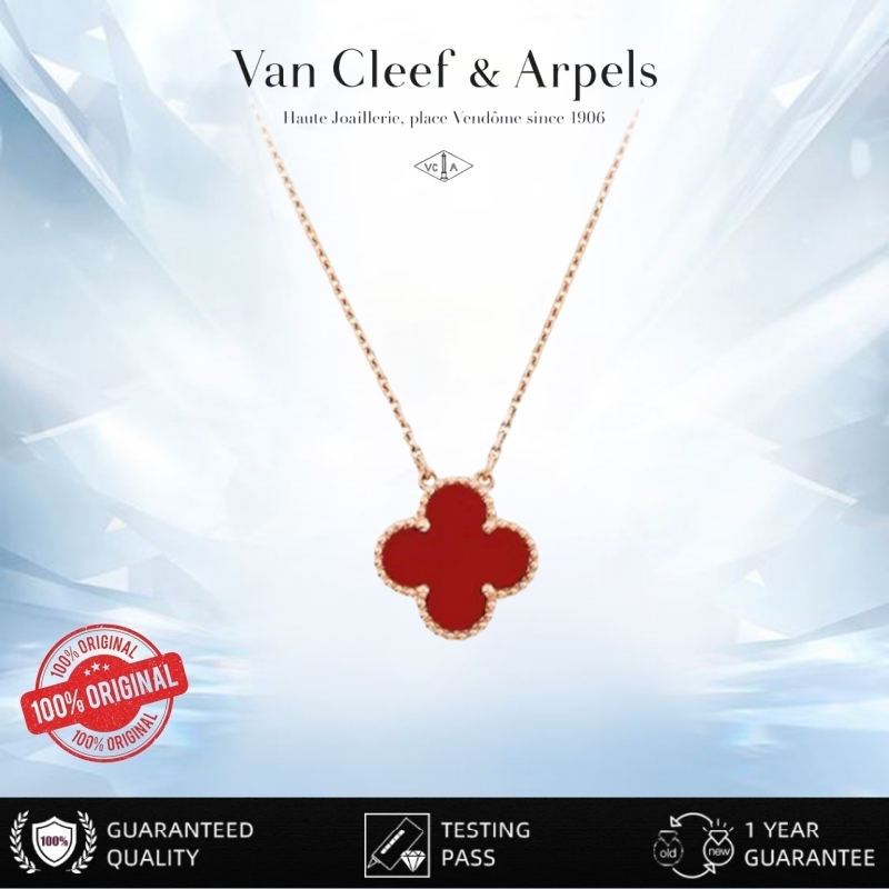 【✅100%original】Kalung Van Cleef & Arpels/van cleef emas asli/Kalung Semanggi Empat Daun Van Cleef & 