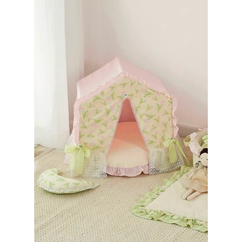 Nifty fairy tenda hijau pink anjing kucing size M