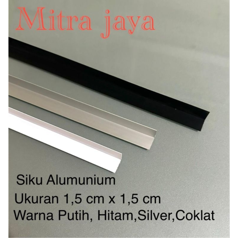 Siku L Alumunium 1,5 cm x 1,5 cm