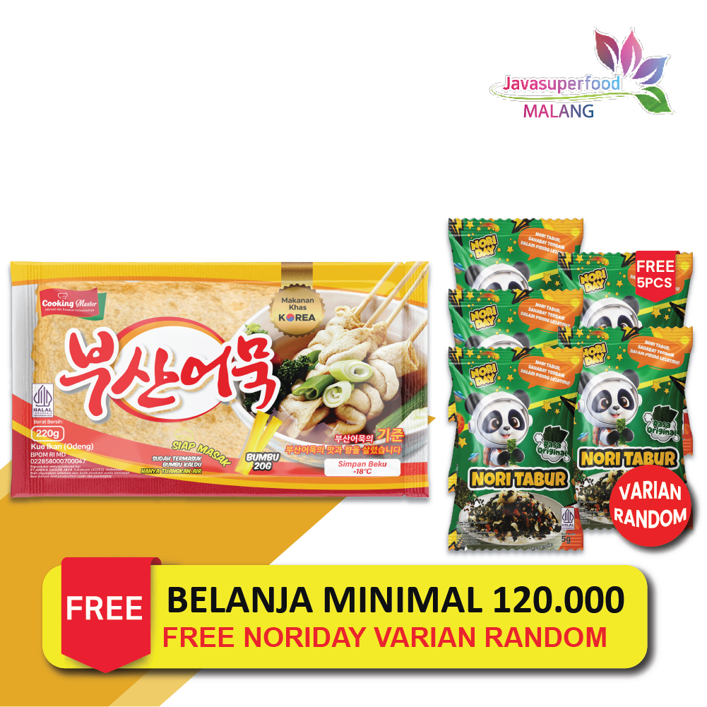 

Busan Eomuk Halal / Korea Fish Cake 200g + Bumbu / Cemilan Korea
