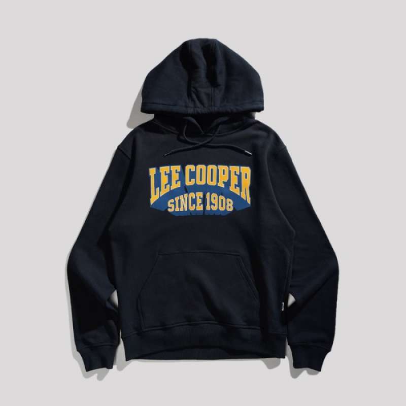Hoodie Lee Cooper College Navy Sweater Pria Wanita