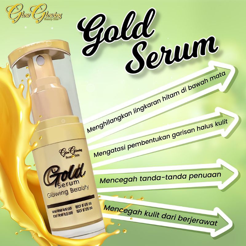 [COD] Serum Gold Glow Glowing Original Malaysia