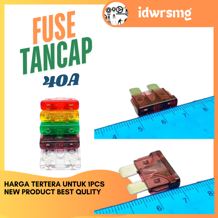 Sekring Tancap Besar Fuse 40A 40a sekring mobil/inverter