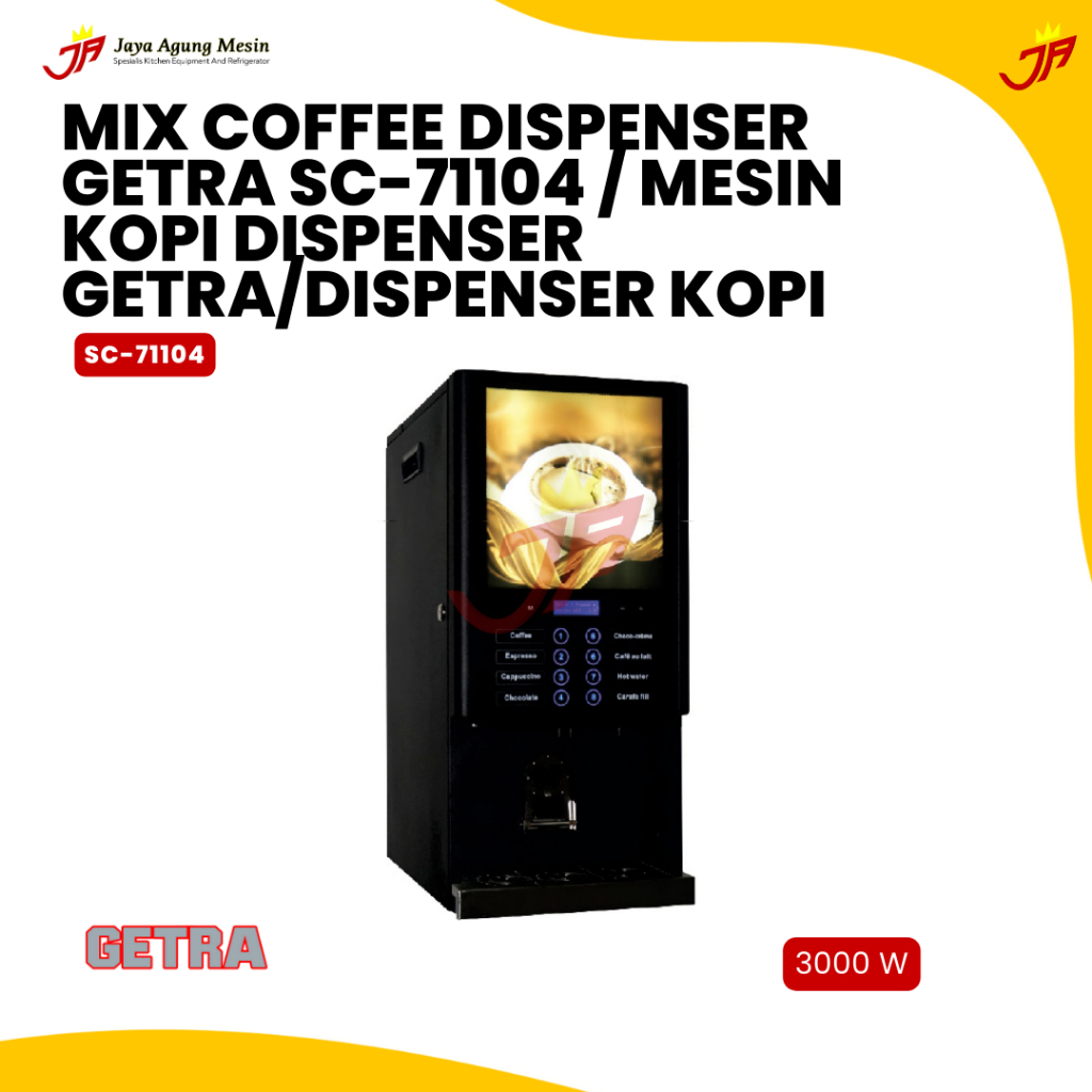 GETRA Mix Coffee Dispenser SC-71104 / Mesin Kopi Dispenser /Dispenser Kopi