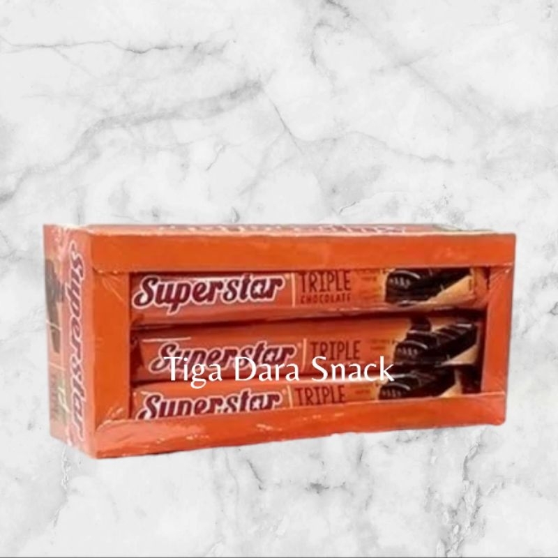 

Superstar Wafer - Camilan Wafer Cokelat Renyah dengan Isian Krim Cokelat