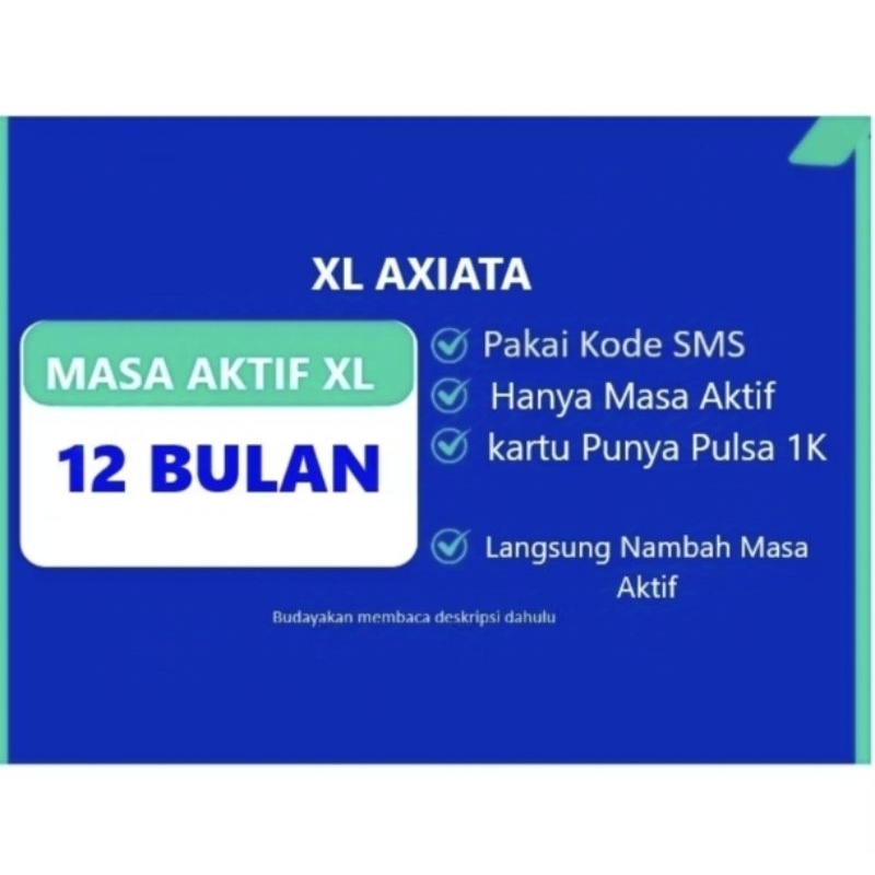Masa Aktif XL 1 Tahun