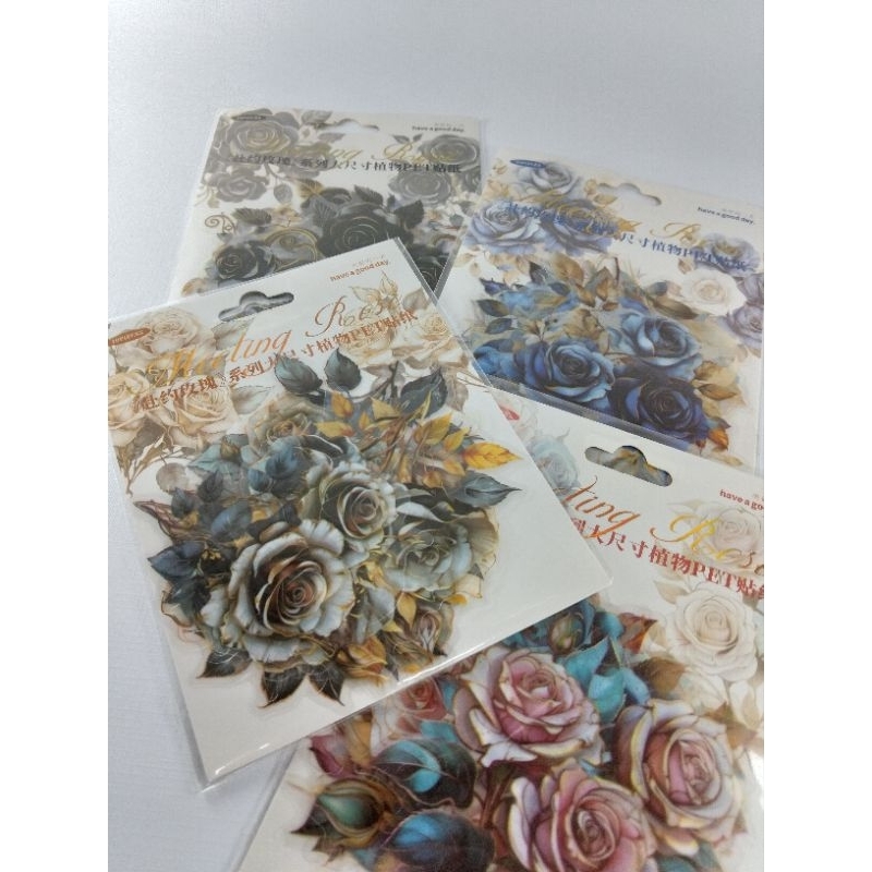 

Panmomo Sticker Romance Of Rose/ Sticker deco Rose /Dekorasi jurnal