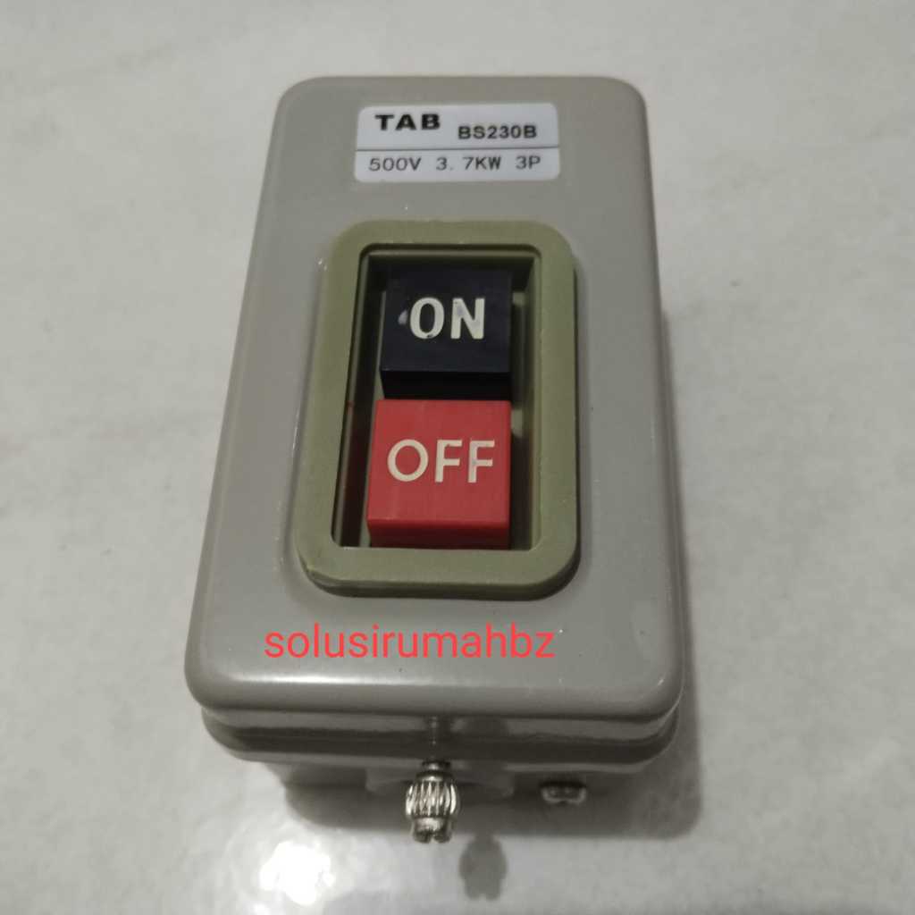 PUSH BUTTON 30A SWITCH ON OFF INDUSTRI SKAKEL BESAR MESIN LISTRIK 4500W 30 A