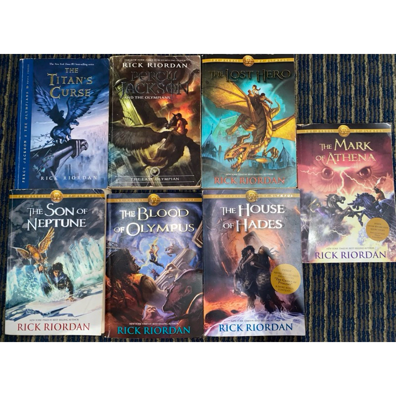 [PRELOVED] Paket Koleksi Lengkap Heroes of Olympus & Percy Jackson (Rick Riordan)