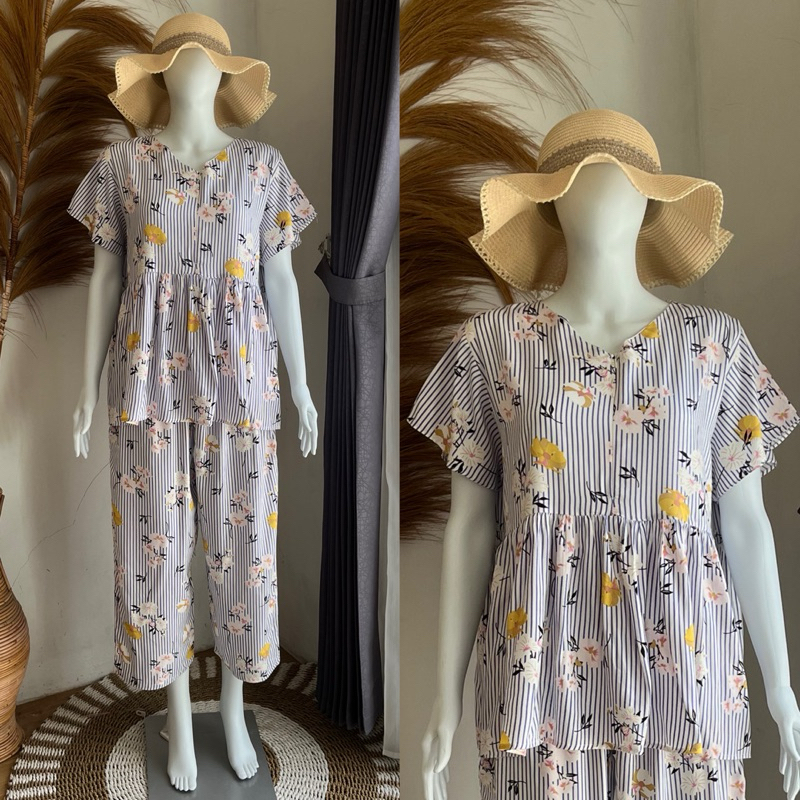 Clarissa One Set Setelan Baby Doll Dewasa LD 110cm