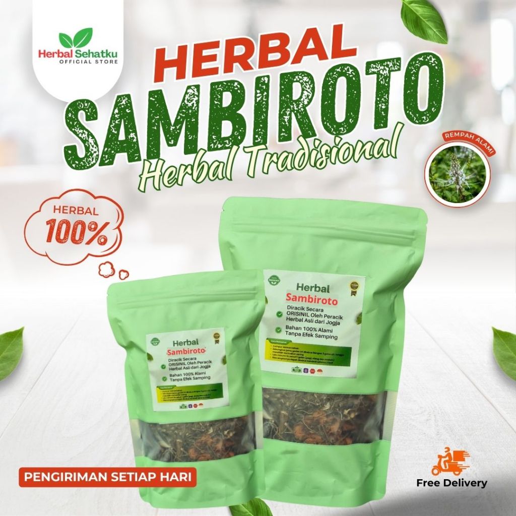 

HERBAL SEHATKU - Daun Sambiloto Sambiroto Sambiluto cacah kering