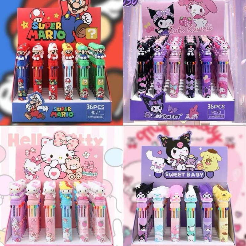 

(PREMIUM) PULPEN 10 WARNA MOTIF MARIO BROSS KUR0MI S4NRIO L4BUBU AV3NGERS H3LLO KITTY