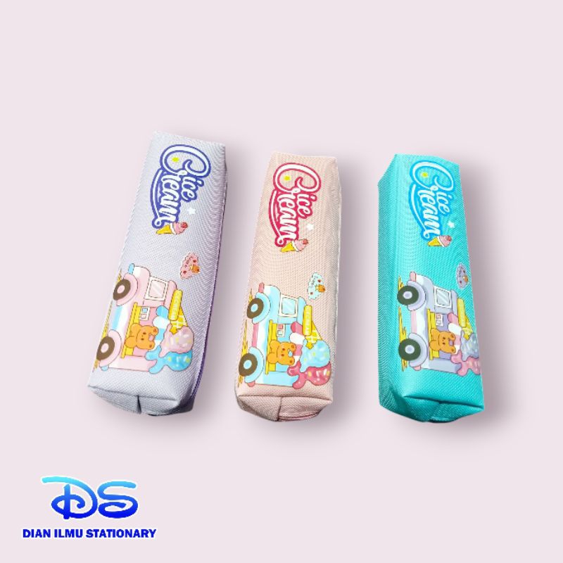 

pensil case kotak pensil resleting ice cream
