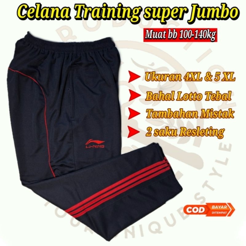 Celana Training Dewasa Pria Wanita Celana panjang olahraga Resleting