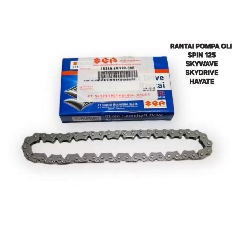 RANTAI POMPA OLI SPIN 125 SKYWAVE SKYDRIVE HAYATE 16310-46G20-000 ORIGINAL
