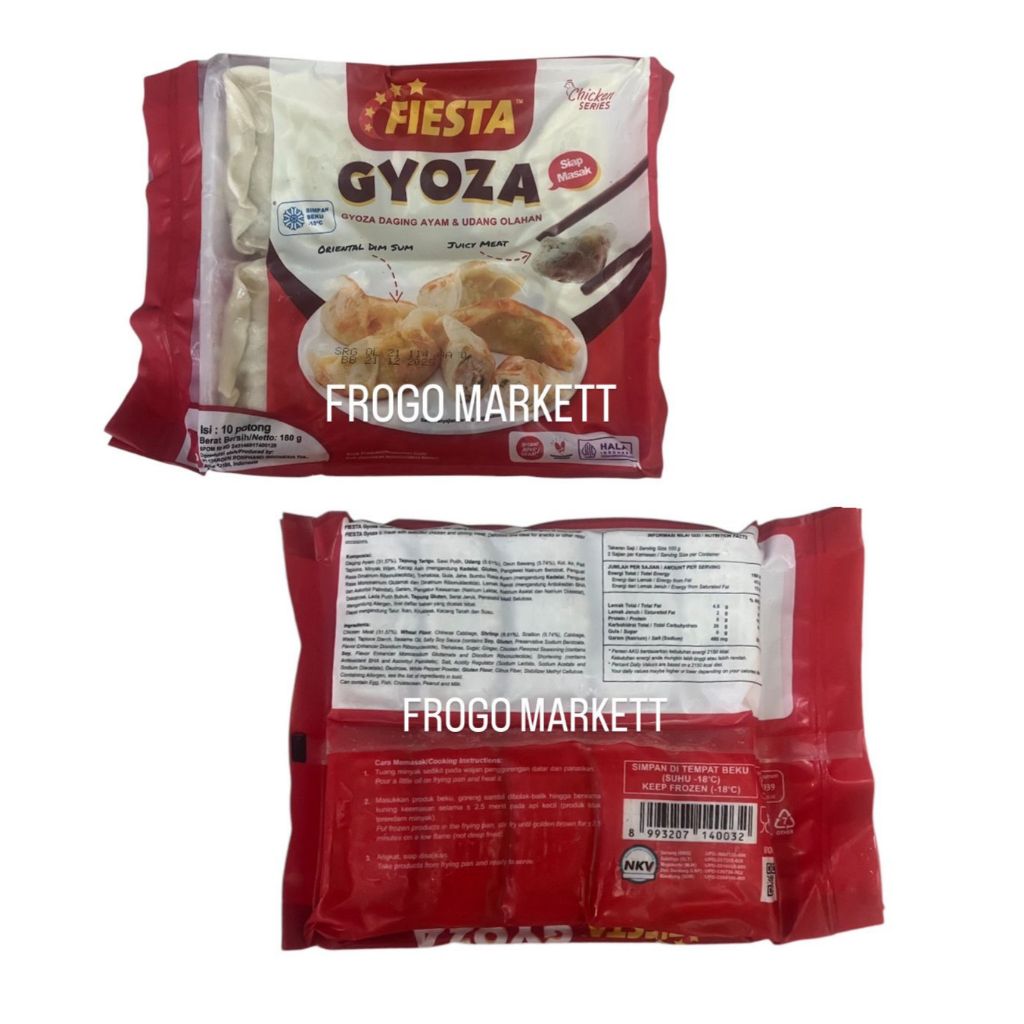 

Gyoza Fiesta 180gr (Isi 10pcs)