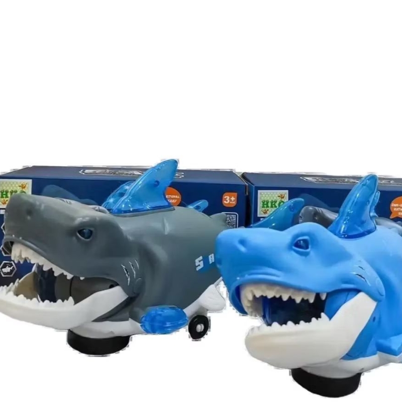 Mainan Anak Robot Shark Ikan Hiu Berjalan Light n Sound -- 0201