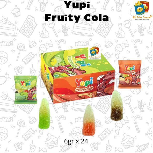 

Yupi Fruity Cola 6gr (1 Box Isi 24)