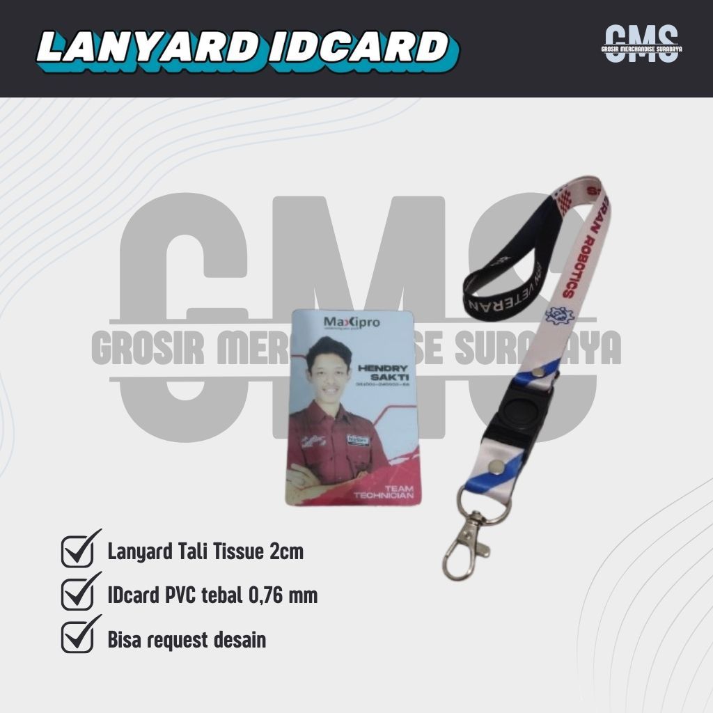 

(2-3 HARI) PAKET TALI LANYARD + ID CARD CUSTOM TERMURAH