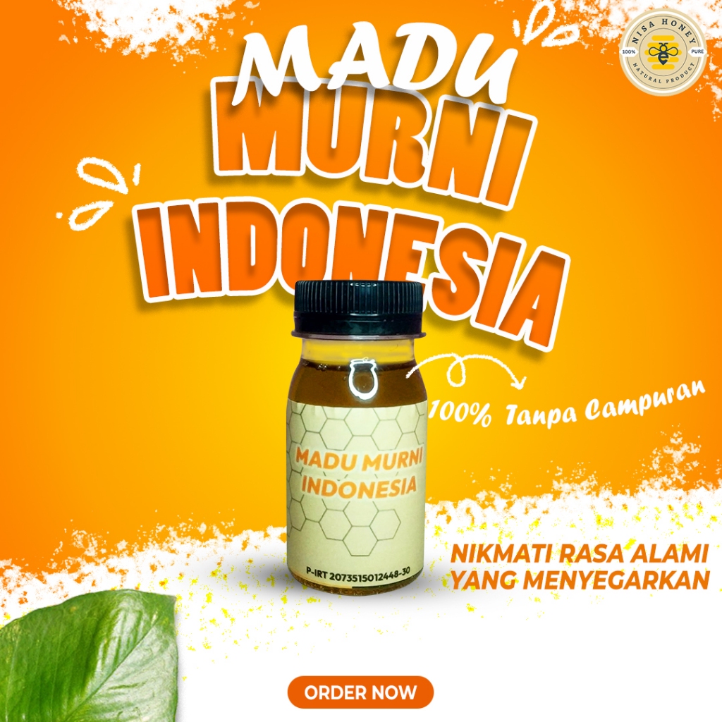 

Madu Asli Murni 100% Tanpa Campuran Madu Nisa Honey Nektar Multiflora Special Tester