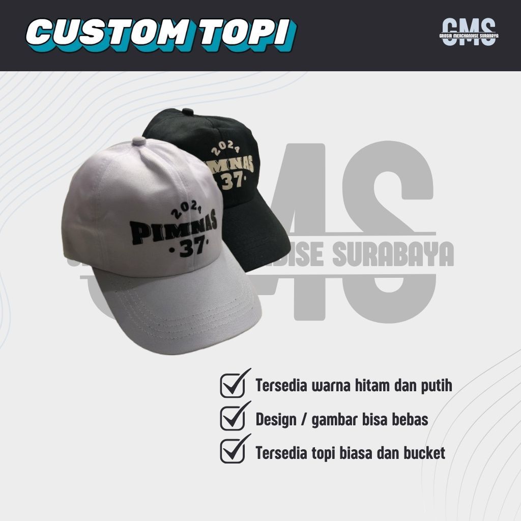 (CUSTOM) TOPI BASEBALL SABLON DTF TERMURAH