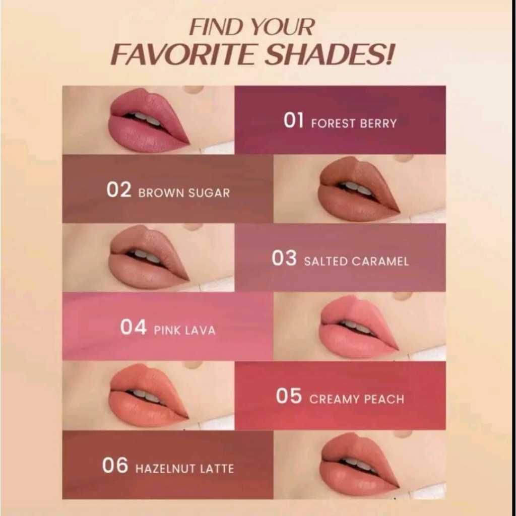 HANASUI Mattedorable Lip Cream BOBA Edition - Hanasui Lipstick