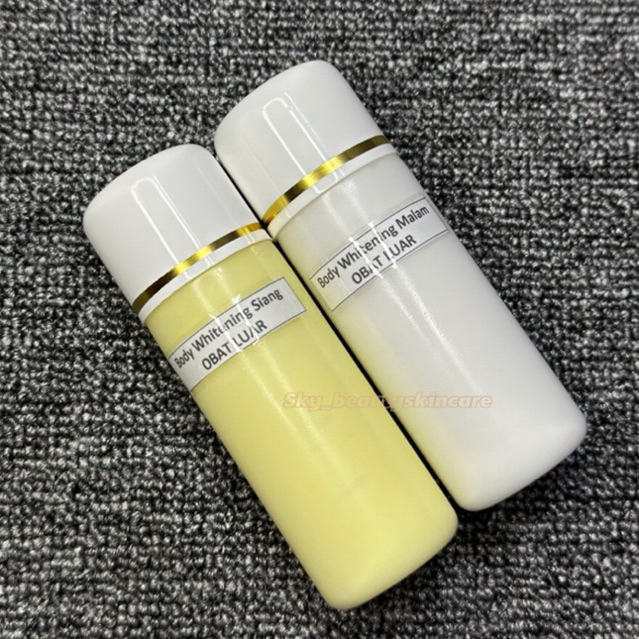 1 PAKET HB DOSTING BODY LOTION PEMUTIH BADAN DOSIS TINGGI , SIANG DAN MALAM 25x lebih cepat memutihk