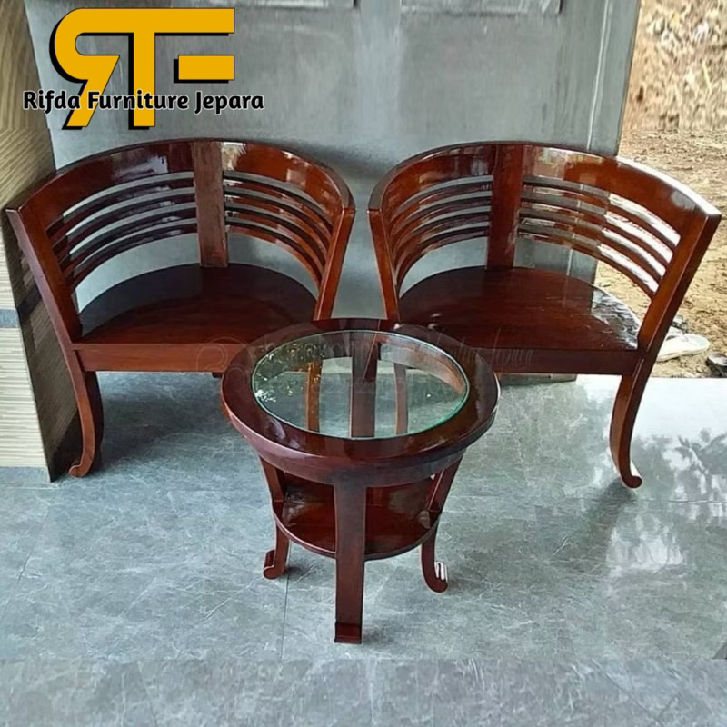 Kursi Teras Jati Jepara Murah / Kursi Teras Minimalis Jati / Kursi Teras Cantik