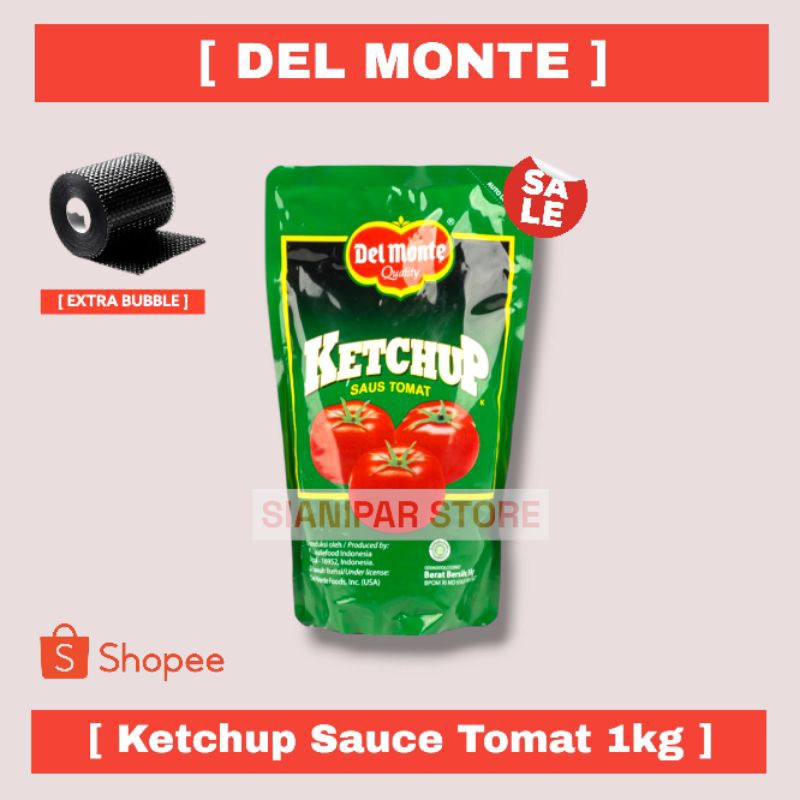 

DelMonte Ketchup Pouch 1000 gr - Saus Tomat Pouch 1000 gr 1Kg