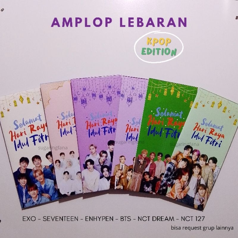 

[READY STOCK] AMPLOP LEBARAN IDUL FITRI KPOP EDITION ANGPAU EXO BTS ENHYPEN NCT SEVENTEEN