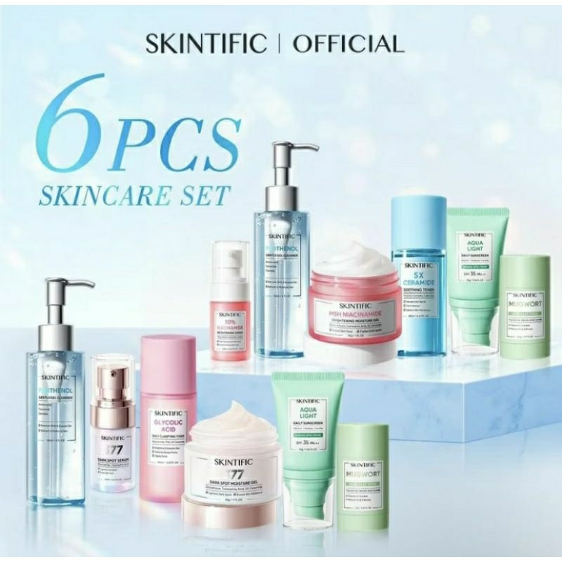 Paket Skincare 6 pcs Skintific Set