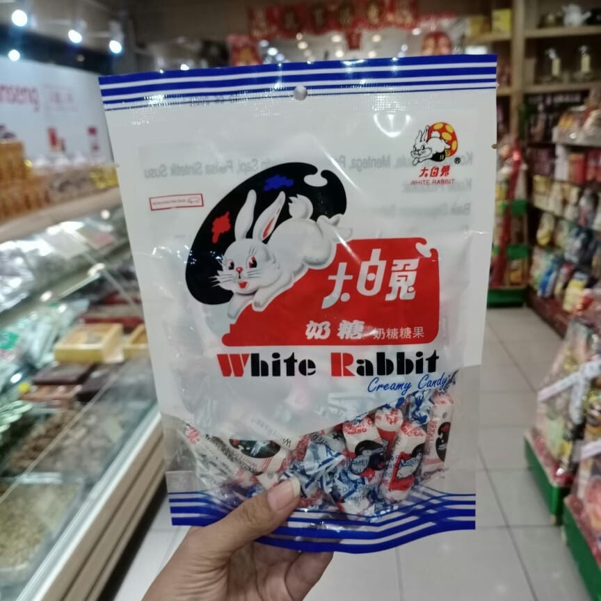 

Permen Susu Kelinci Kemasan 180 Gram | Permen Legend White Rabbit Creamy Candy NON HALAL