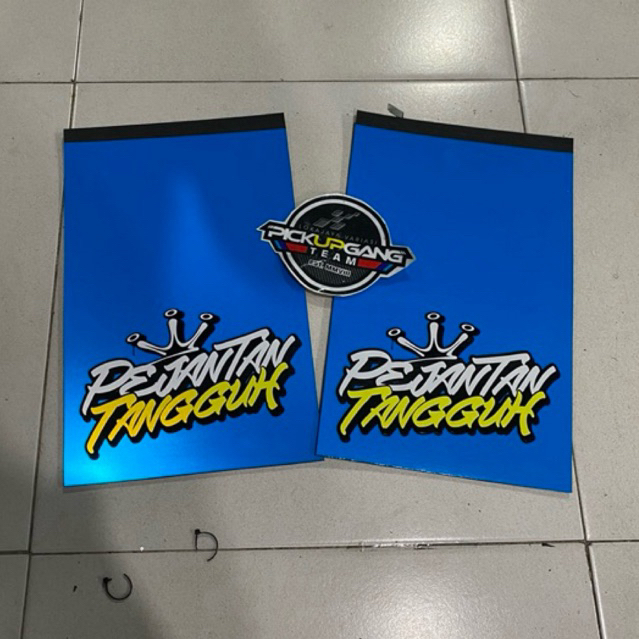 JUAL KARPET LUMPUR VARIASI PICK-UP PENAHAN LUMPUR KEPET EBEK KARET LUMPUR DAN STICKER UKURAN L300