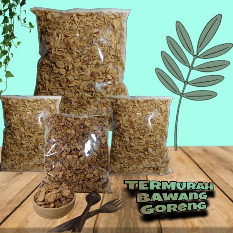 

HG Bawang Goreng Merah Brebes Grade A Siap Saji Free Packing Kemasan 1 G