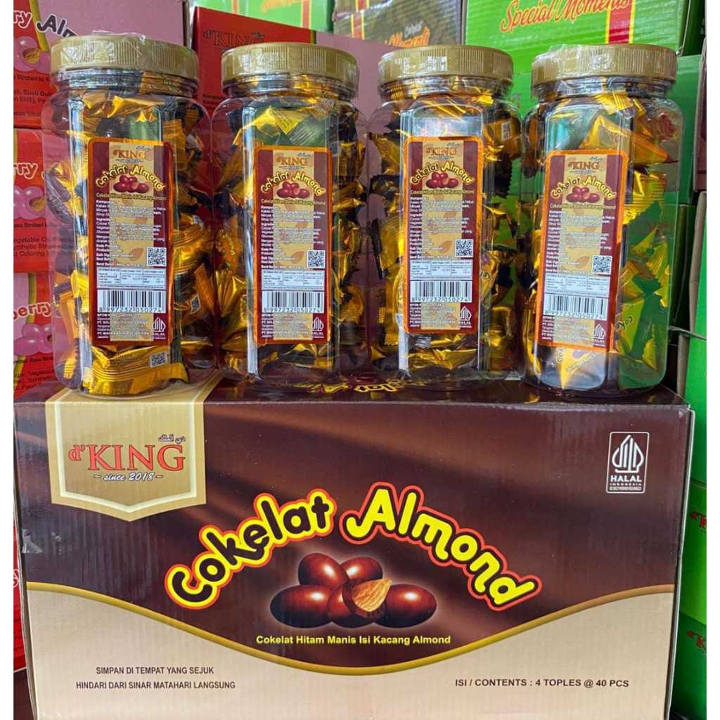 

COKLAT ALMOND KING ISI 4 TOPLES