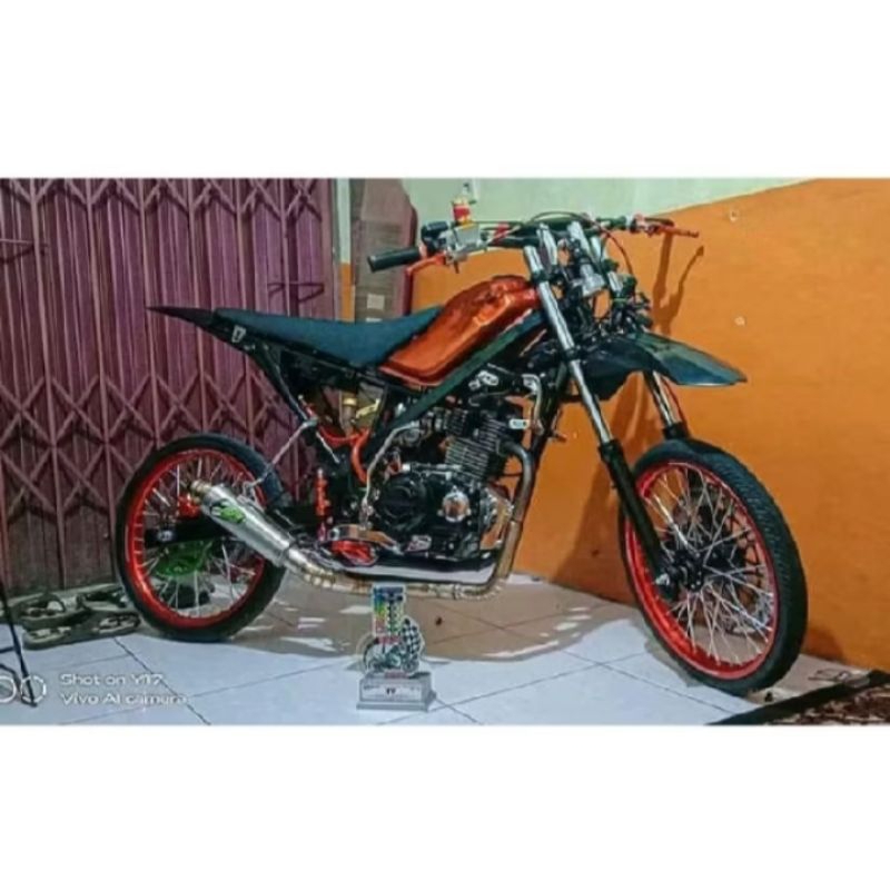 knalpot racing jrm kolong bawah buat motor KLX CRF