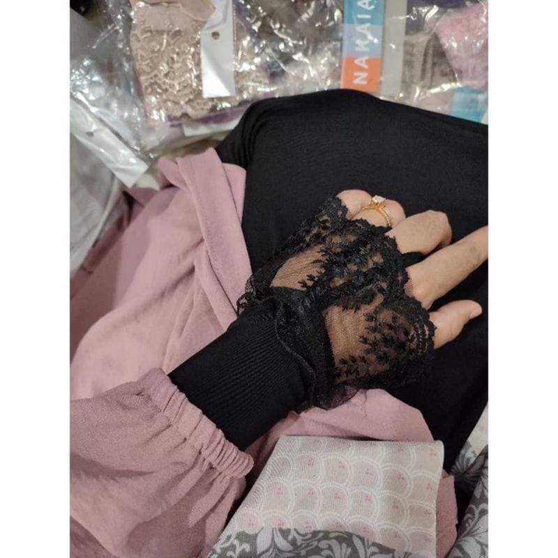 manset tangan ring renda besar/manset tangan renda tile